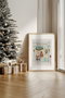 Wallity Nwyearsngmdl102 Pintura Decorativa Enmarcada Papel Fotográfico 300 gsm Marco Madera Maciza 33 x 48 cm